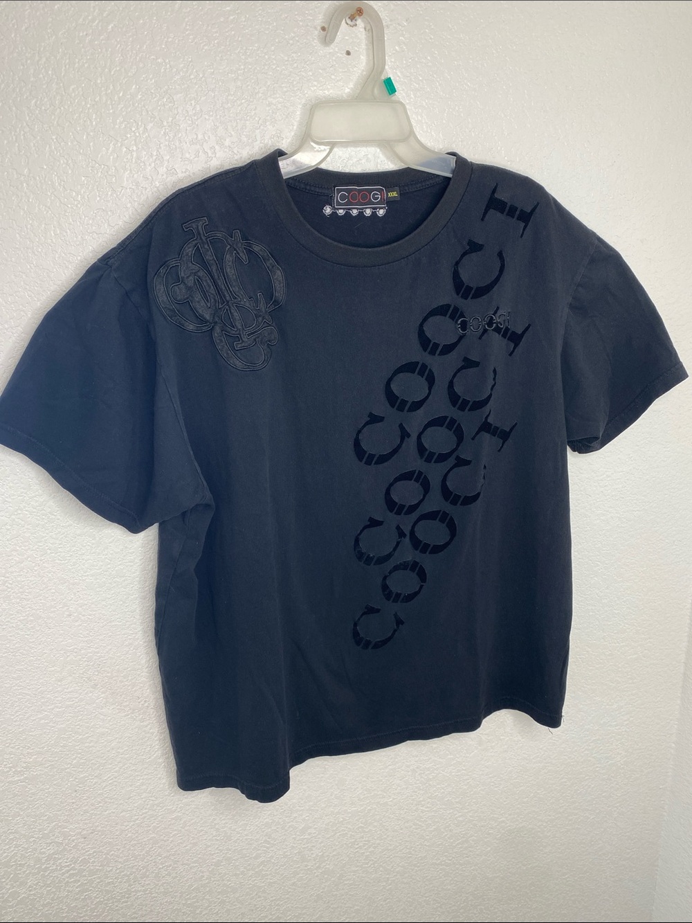 COOGI Black Diagonal Logo Tee